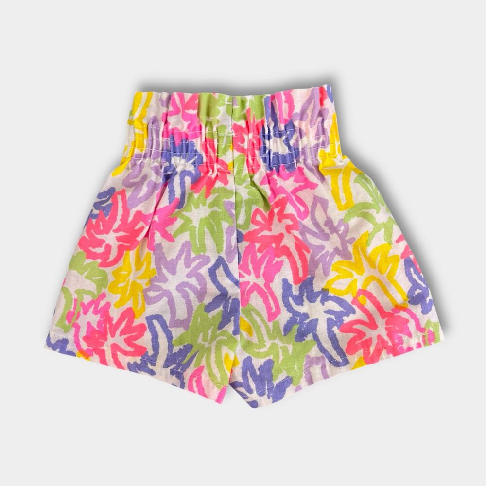 Vintage Colorful Floral Shorts 2T